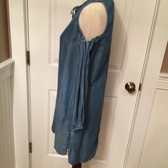 BLANK NYC NEW DRESS MINI BLUE COLD SHOULDER Size S - Picture 3 of 8